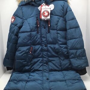 Women's Blue Trench Coat